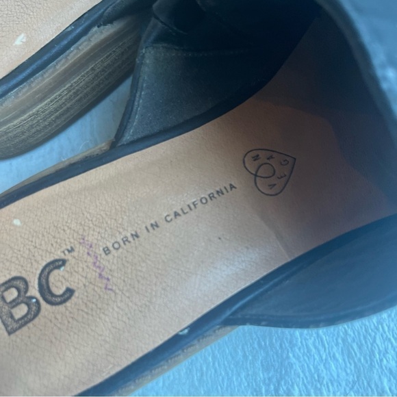 Free People BC Vegan Black Leather Austin Mule Flat 6.5 - Picture 7 of 9